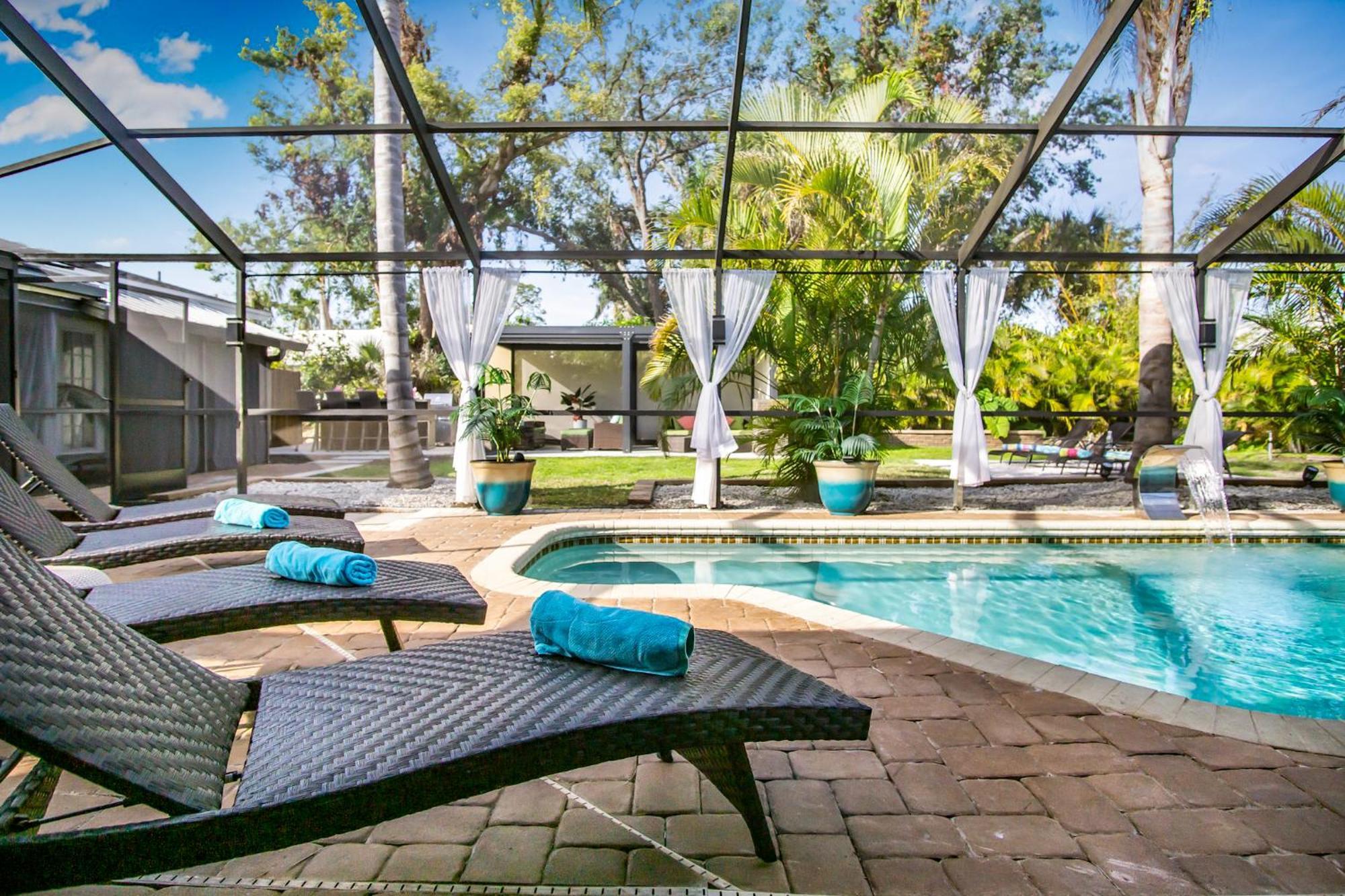 Apartamento Luxury Zen Den With Heated Pool Just Off Siesta Key Sarasota Exterior foto